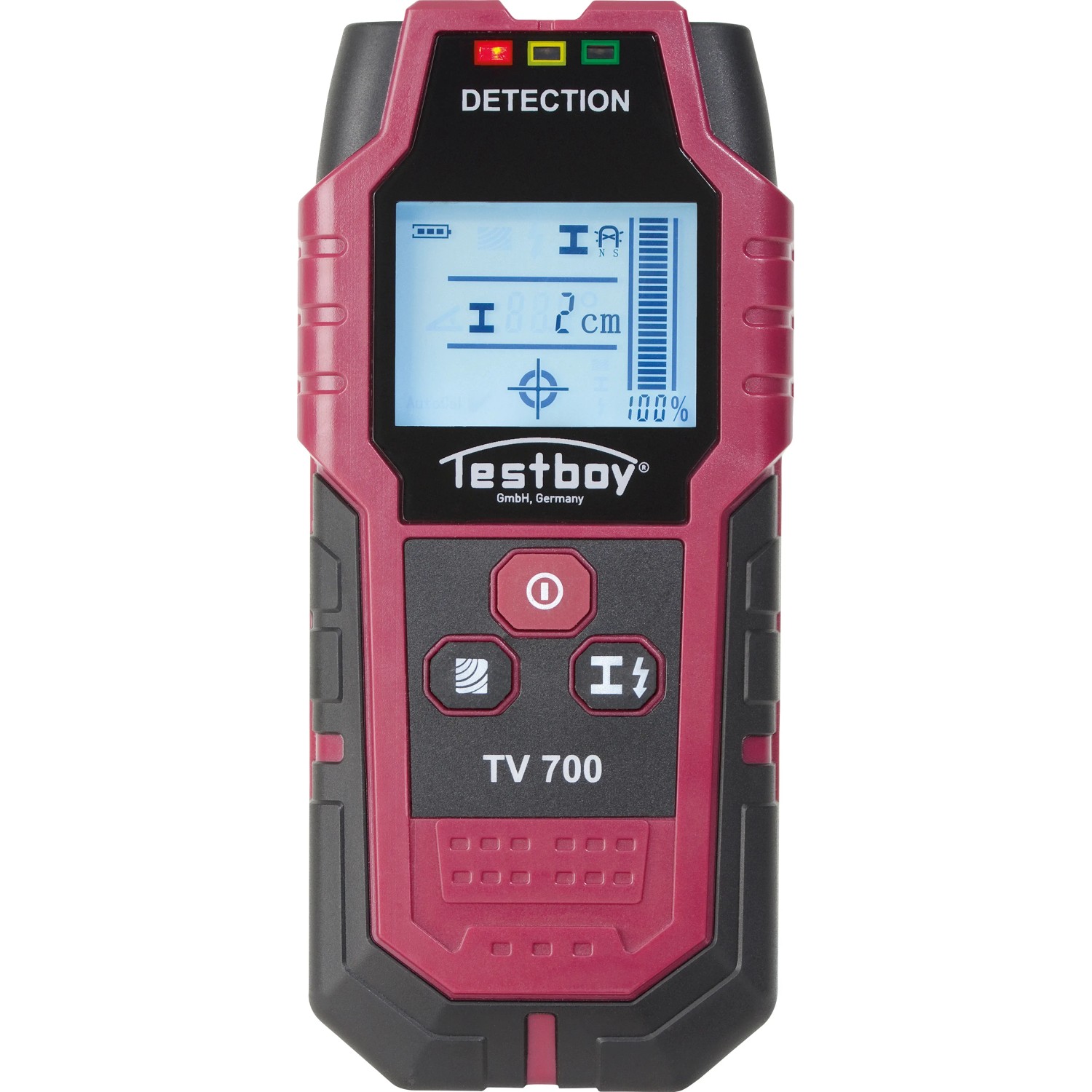 Digitální detektor stěn Testboy TV 700 pro detekci materiálů a kabelů. Digitální detektor stěn Testboy TV 700 pro detekci materiálů a kabelů.