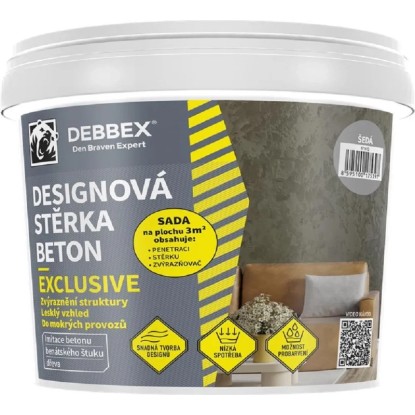Den Braven Designová stěrka BETON EXCLUSIVE, slonová kost, 5 kg Den Braven Designová stěrka BETON EXCLUSIVE, slonová kost, 5 kg