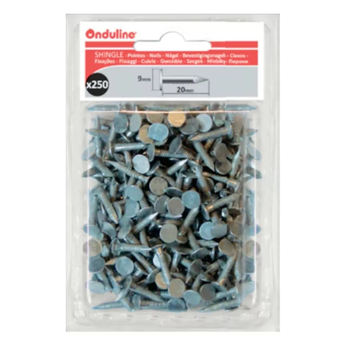 Tegola Ocelový hřebík Bardoline blister 20 mm, 250 ks Tegola Ocelový hřebík Bardoline blister 20 mm, 250 ks