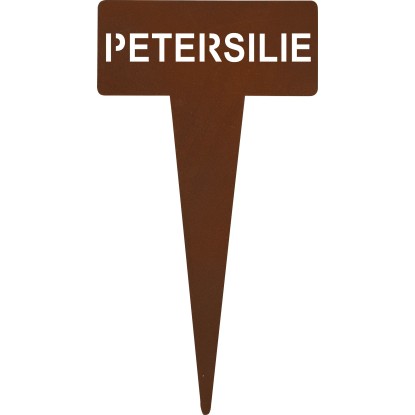 Zahradní zápich petržel, rezavě hnědý, 15 x 8 x 0,6 cm Zahradní zápich petržel, rezavě hnědý, 15 x 8 x 0,6 cm