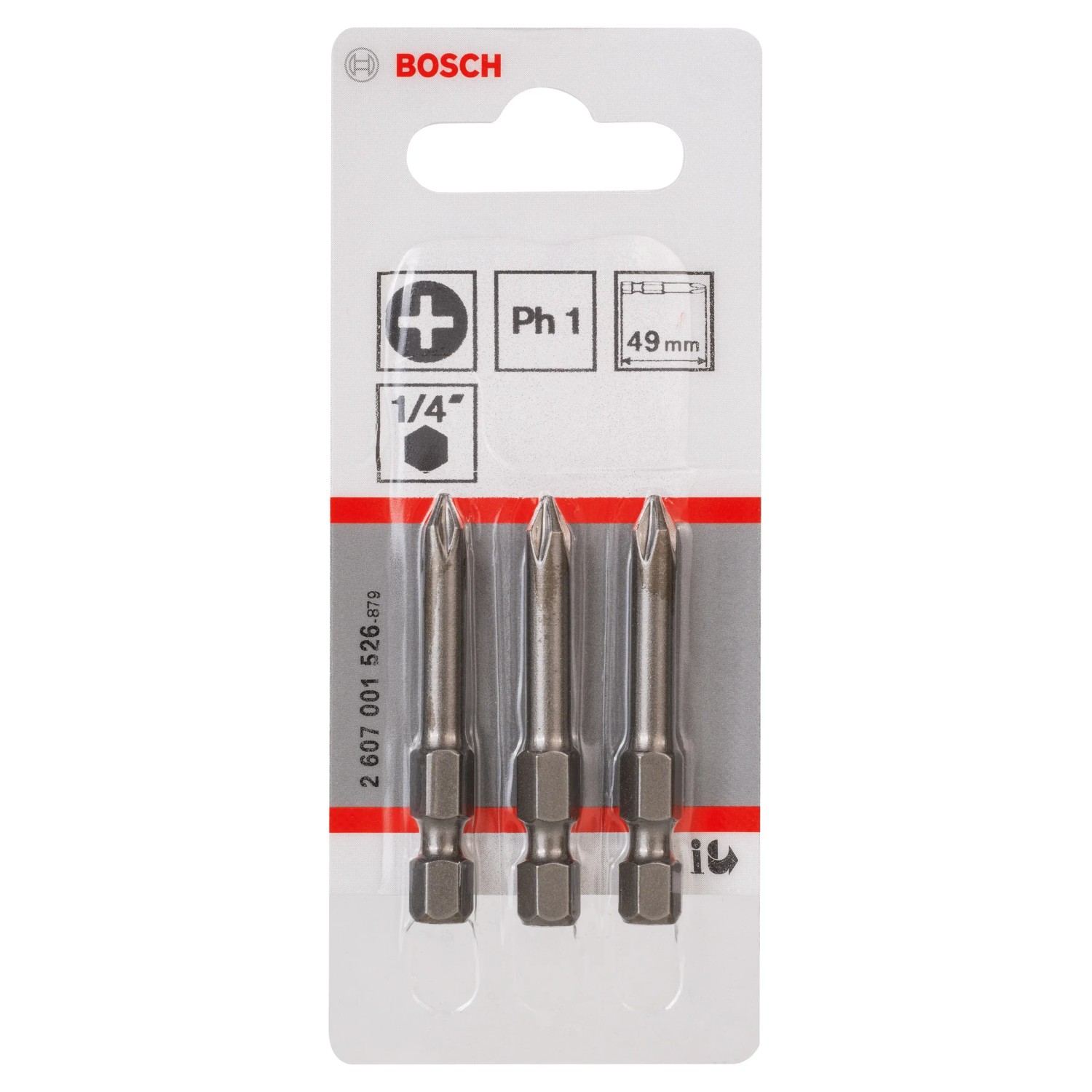 Bosch Šroubovací bit Extra Hard PH1, 49 mm, sada 3 kusů. Bity pro šroubování. Bosch Šroubovací bit Extra Hard PH1, 49 mm, sada 3 kusů. Bity pro šroubování.
