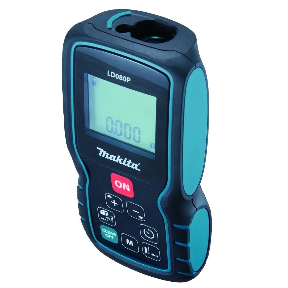 Laserový dálkoměr Makita LD080P pro přesné měření. Laserový dálkoměr Makita LD080P pro přesné měření.