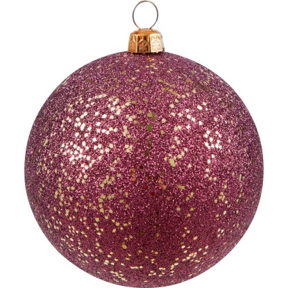 Vánoční koule třpytivá, bobulově červená, pr. 8 cm Vánoční koule třpytivá, bobulově červená, pr. 8 cm