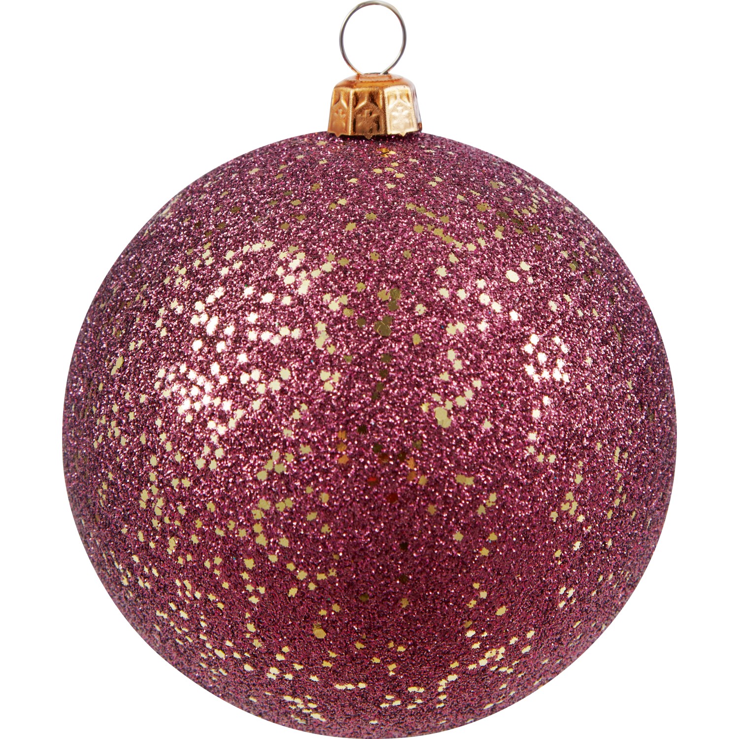 Vánoční koule třpytivá, bobulově červená, pr. 8 cm Vánoční koule třpytivá, bobulově červená, pr. 8 cm