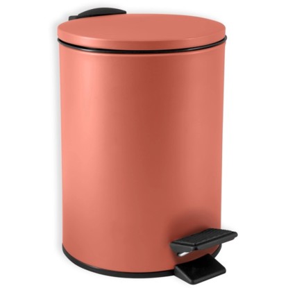 Spirella Nášlapný odpadkový koš Adelar, terakotová matná, 3 l Spirella Nášlapný odpadkový koš Adelar, terakotová matná, 3 l
