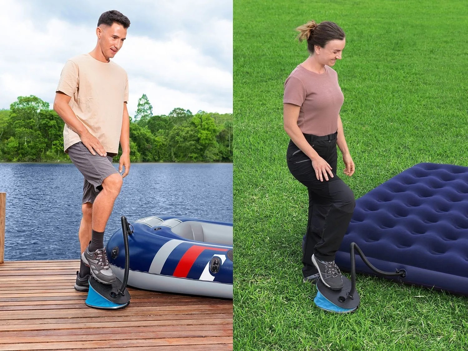 Nožní pumpa Bestway Air Step Pro pro nafukování matrací a člunů. Nožní pumpa Bestway Air Step Pro pro nafukování matrací a člunů.