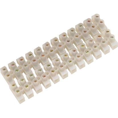 Bílá lustrová svorka (Ø 1,5 mm) v sadě 2 ks, 12pólová pro spojování konců kabelů. Bílá lustrová svorka (Ø 1,5 mm) v sadě 2 ks, 12pólová pro spojování konců kabelů.