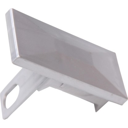 Floraworld Náhradní krytka Premium plast stříbrná 60 x 40 mm Floraworld Náhradní krytka Premium plast stříbrná 60 x 40 mm