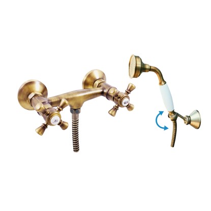 Slezák-Rav Kohoutková sprchová baterie MK380.5/2SM mosaz Slezák-Rav Kohoutková sprchová baterie MK380.5/2SM mosaz