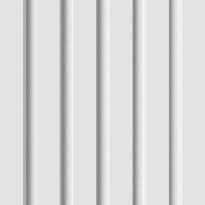Bílý akustický panel s MDF lištami potaženými plstí pro obklady stěn a stropů. Bílý akustický panel s MDF lištami potaženými plstí pro obklady stěn a stropů.