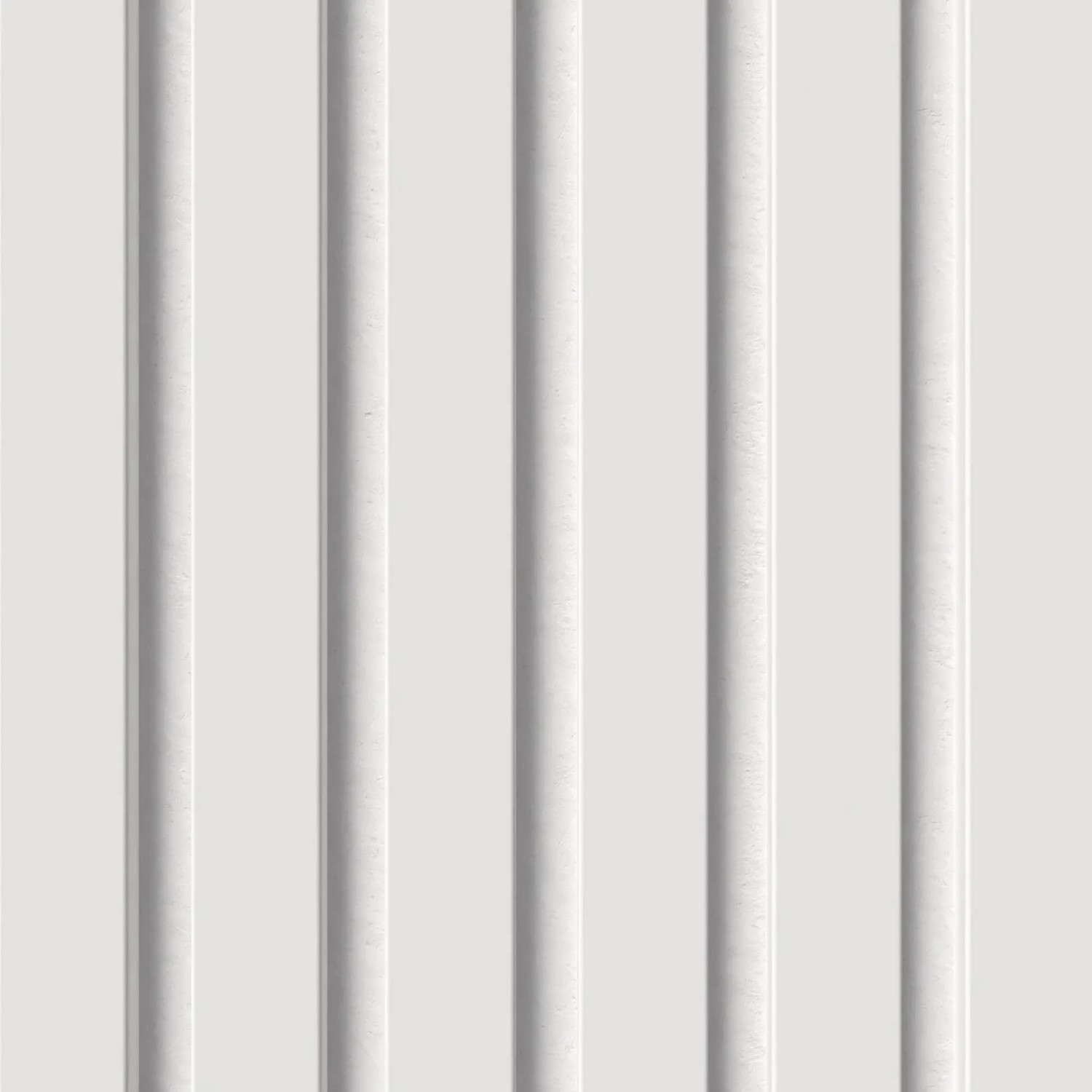 Bílý akustický panel s MDF lištami potaženými plstí pro obklady stěn a stropů. Bílý akustický panel s MDF lištami potaženými plstí pro obklady stěn a stropů.
