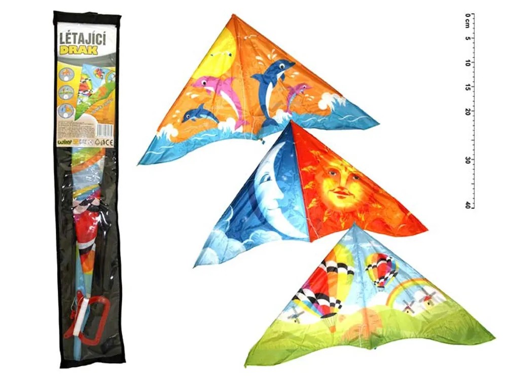 Wiky Létající drak, různé druhy, 1 ks, 130 x 65 cm Wiky Létající drak, různé druhy, 1 ks, 130 x 65 cm