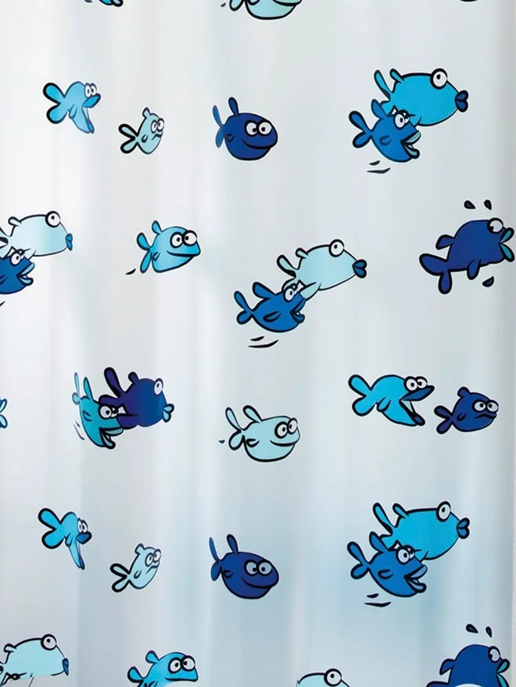 Spirella Sprchový závěs Hugo modrý 180 cm x 200 cm Spirella Sprchový závěs Hugo modrý 180 cm x 200 cm