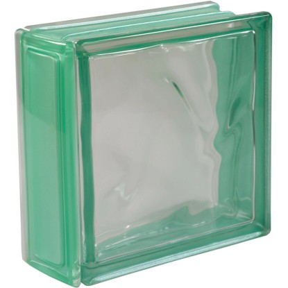 Smaragdový profil z pravého skla, 19x8x1 cm, pro skleněné tvárnice. Vizuálně atraktivní povrch. Smaragdový profil z pravého skla, 19x8x1 cm, pro skleněné tvárnice. Vizuálně atraktivní povrch.