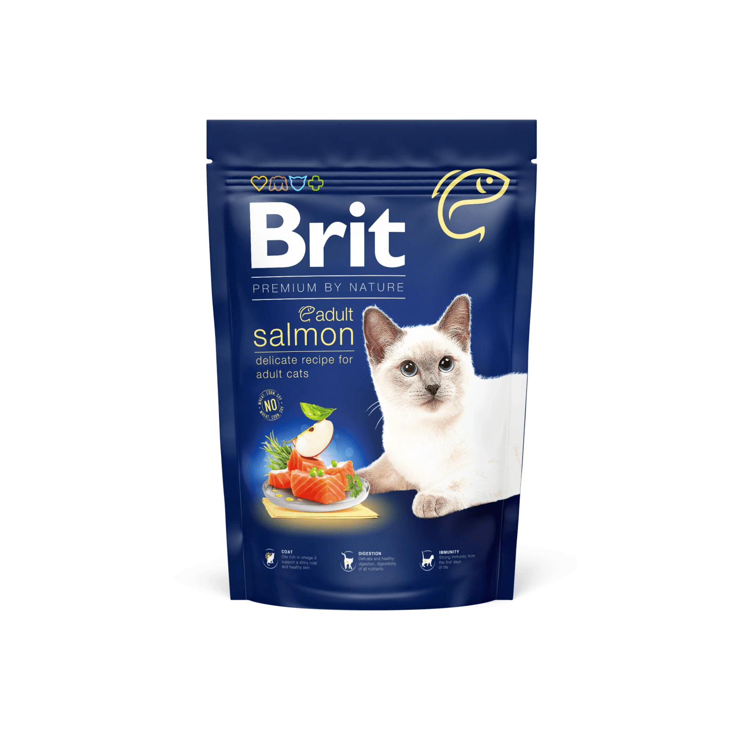 Brit Granule pro kočky Premium by Nature Cat Adult Salmon 1,5 kg Brit Granule pro kočky Premium by Nature Cat Adult Salmon 1,5 kg