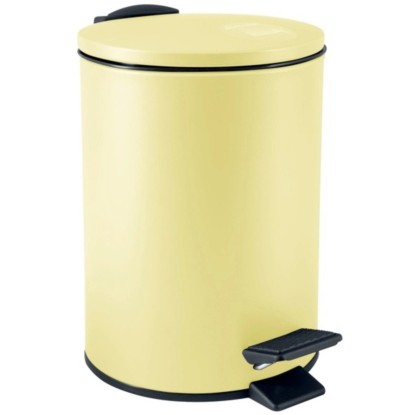 Spirella Nášlapný odpadkový koš Adelar, žlutá matná, 3 l Spirella Nášlapný odpadkový koš Adelar, žlutá matná, 3 l