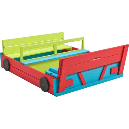 SwingKing Pískoviště auto, pestrobarevné, 120 x 100 cm SwingKing Pískoviště auto, pestrobarevné, 120 x 100 cm