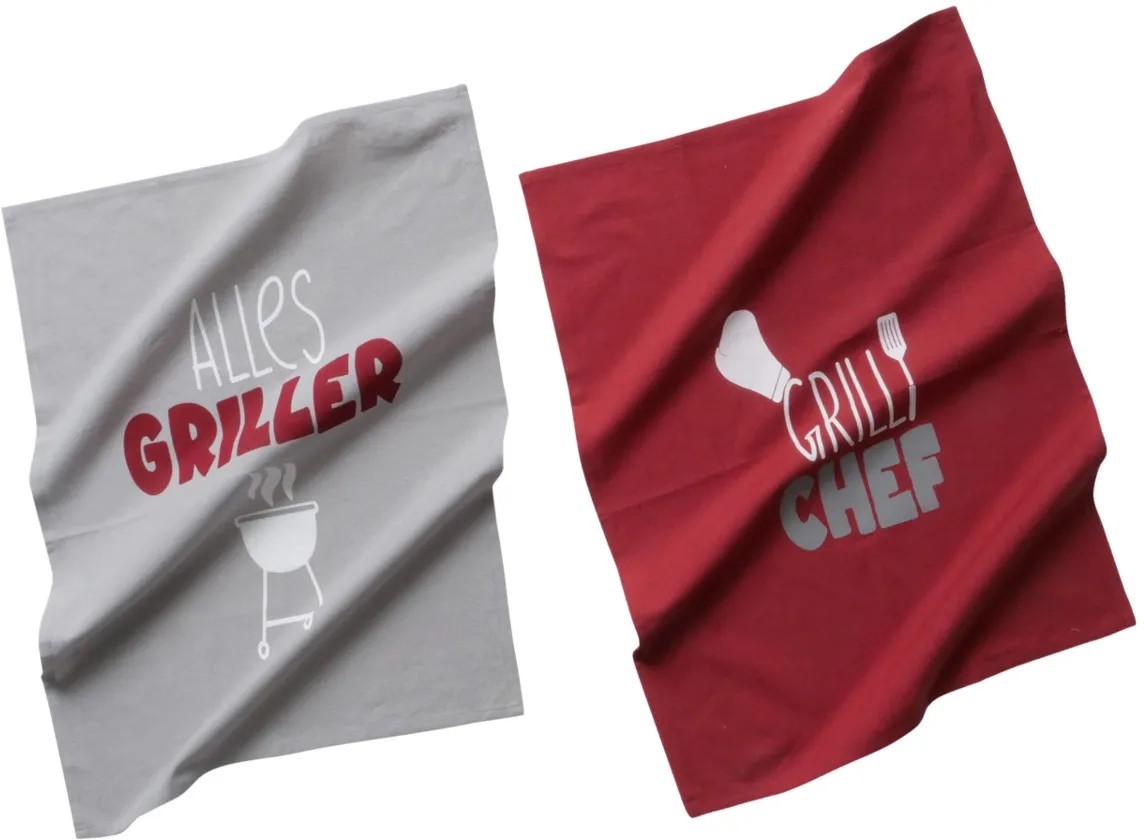 Boltze Utěrka Čas na grilování 2 ks, 50 x 70 cm Boltze Utěrka Čas na grilování 2 ks, 50 x 70 cm