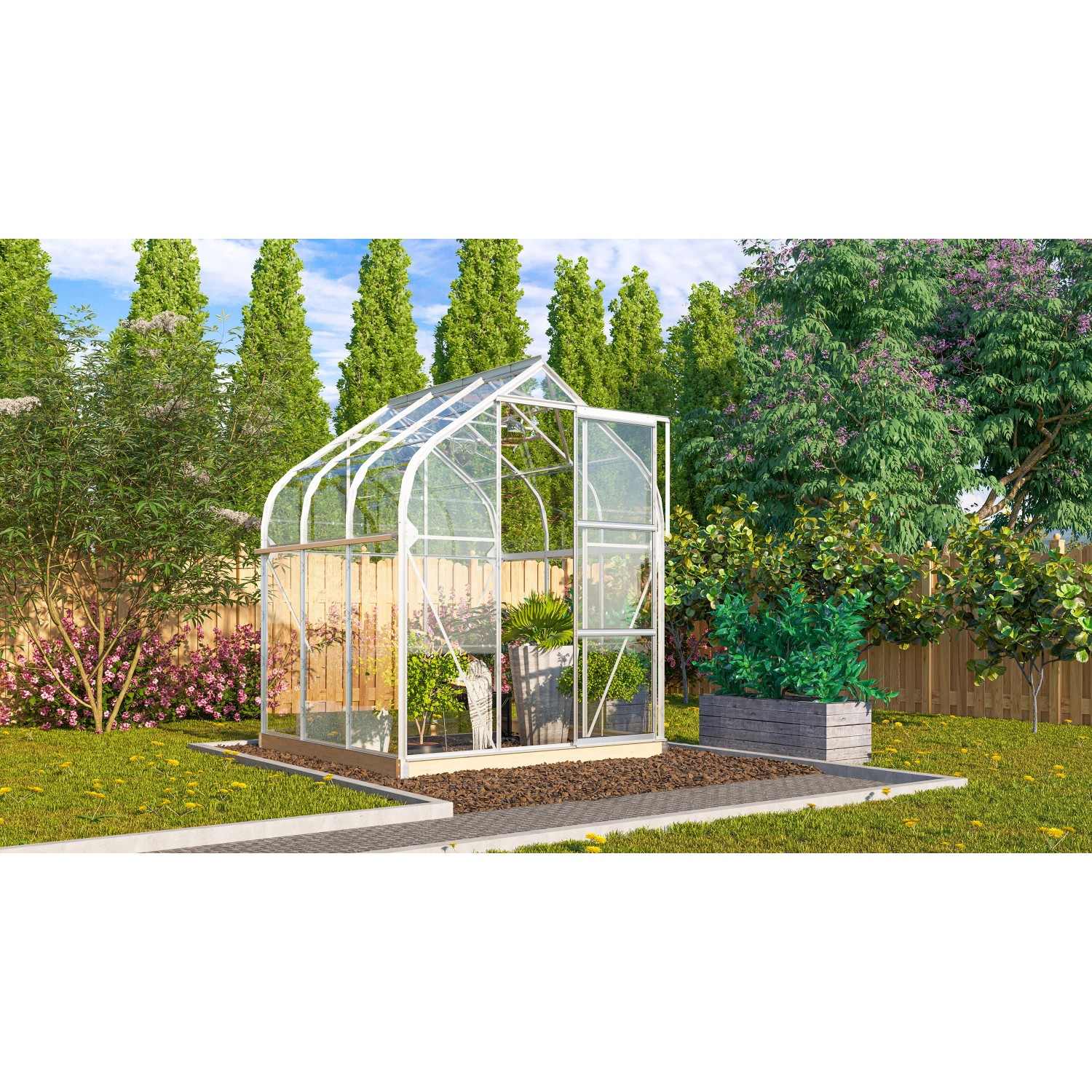 Vitavia Skleník Orion 3800 ESG 3 mm eloxovaný hliník 202 x 195 cm Vitavia Skleník Orion 3800 ESG 3 mm eloxovaný hliník 202 x 195 cm