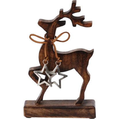 Sob na podstavci, mangové dřevo, 16 x 6 x 26 cm Sob na podstavci, mangové dřevo, 16 x 6 x 26 cm