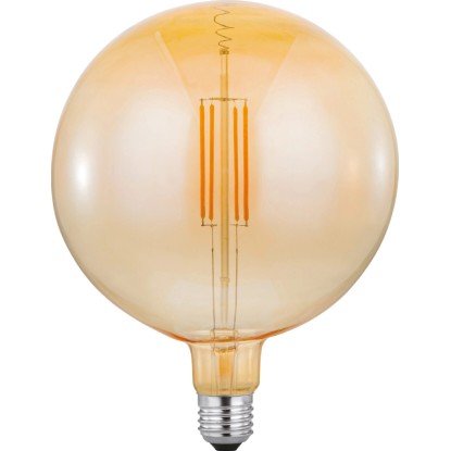 Just Light. Filam. LED žárovka E27, G180, 420lm, 2700K, 4W, jantar. sklo Just Light. Filam. LED žárovka E27, G180, 420lm, 2700K, 4W, jantar. sklo