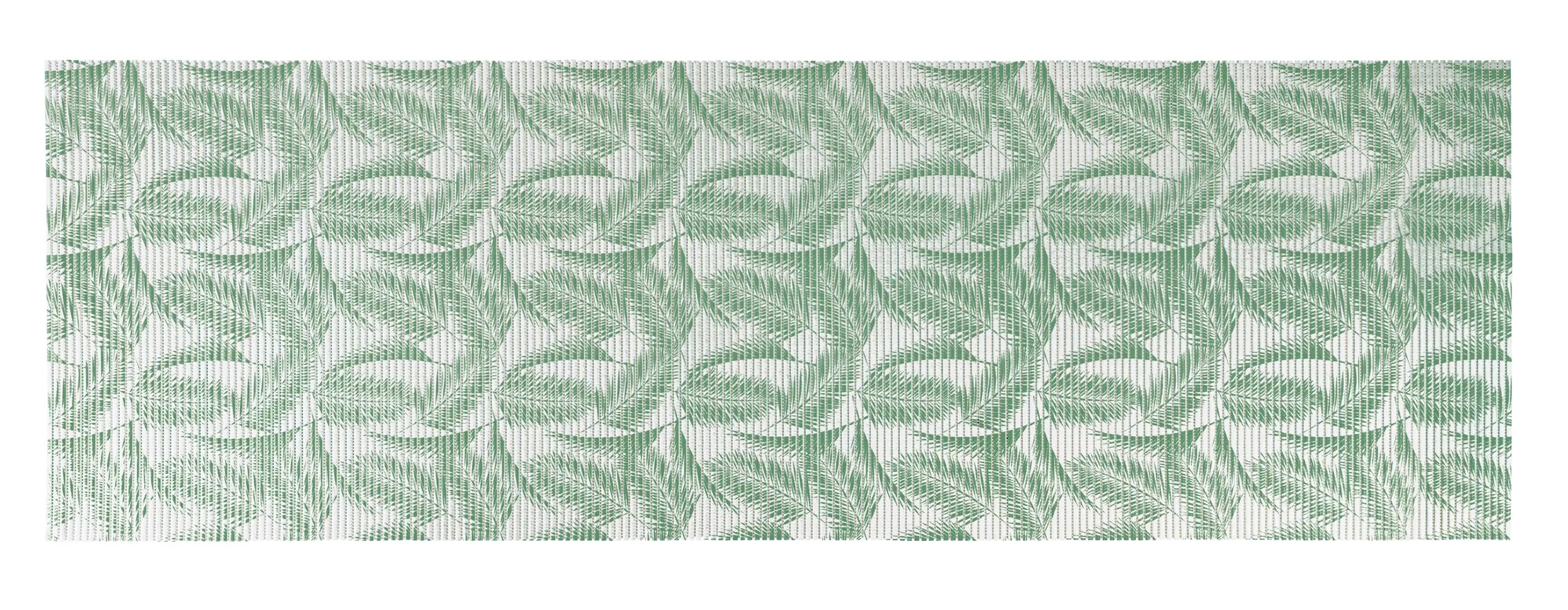 Wenko Pěnová koupelnová předložka Palmillo, zelená/bílá, 65 x 200 cm Wenko Pěnová koupelnová předložka Palmillo, zelená/bílá, 65 x 200 cm