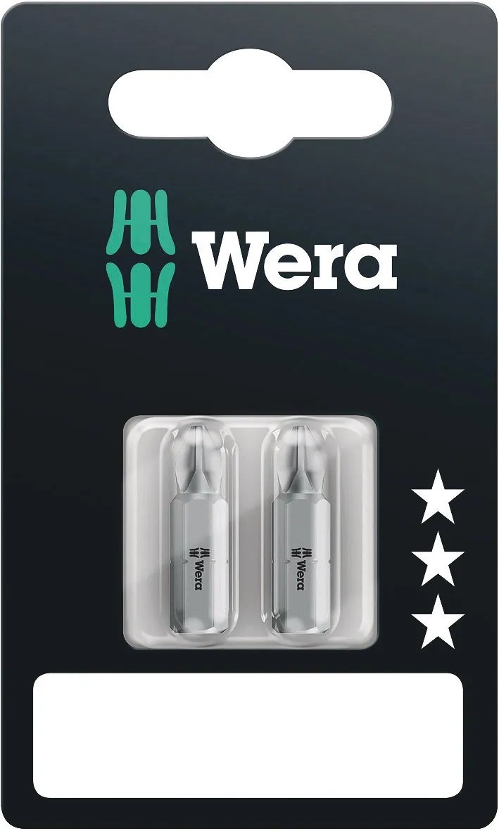Wera Sada křížových bitů 851/1 Z PH2 x 25 mm, 2 ks Wera Sada křížových bitů 851/1 Z PH2 x 25 mm, 2 ks