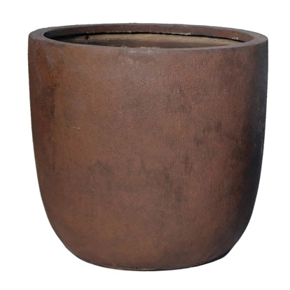 Mega Collections Květináč Texas Egg Pot rezavá pr. 32 x 31 cm Mega Collections Květináč Texas Egg Pot rezavá pr. 32 x 31 cm