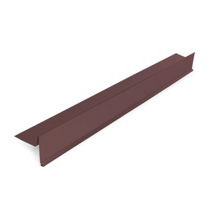 COVERNIT Štítové lemování bez vodní drážky UNI, RAL 8017 hnědé 1200 mm COVERNIT Štítové lemování bez vodní drážky UNI, RAL 8017 hnědé 1200 mm
