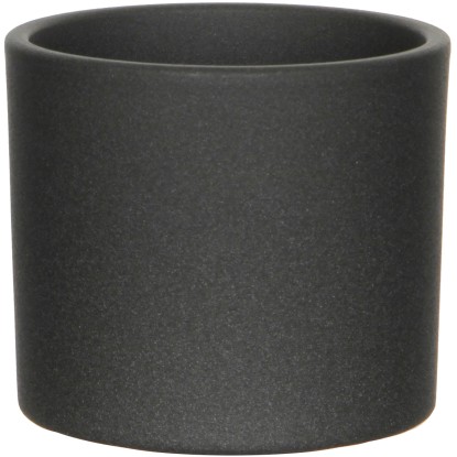 Mica Decorations Obal na květináč Era tmavě šedý matný, pr. 13,5 x 12,5 cm Mica Decorations Obal na květináč Era tmavě šedý matný, pr. 13,5 x 12,5 cm