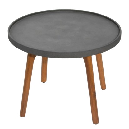 Odkládací stolek Mira tmavě šedý 450 x 600 x 600 mm Odkládací stolek Mira tmavě šedý 450 x 600 x 600 mm