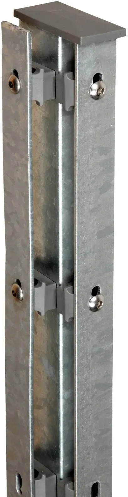 Floraworld Rohový plotový sloupek s krycími lištami pozink 6 x 4 x 220 cm Floraworld Rohový plotový sloupek s krycími lištami pozink 6 x 4 x 220 cm