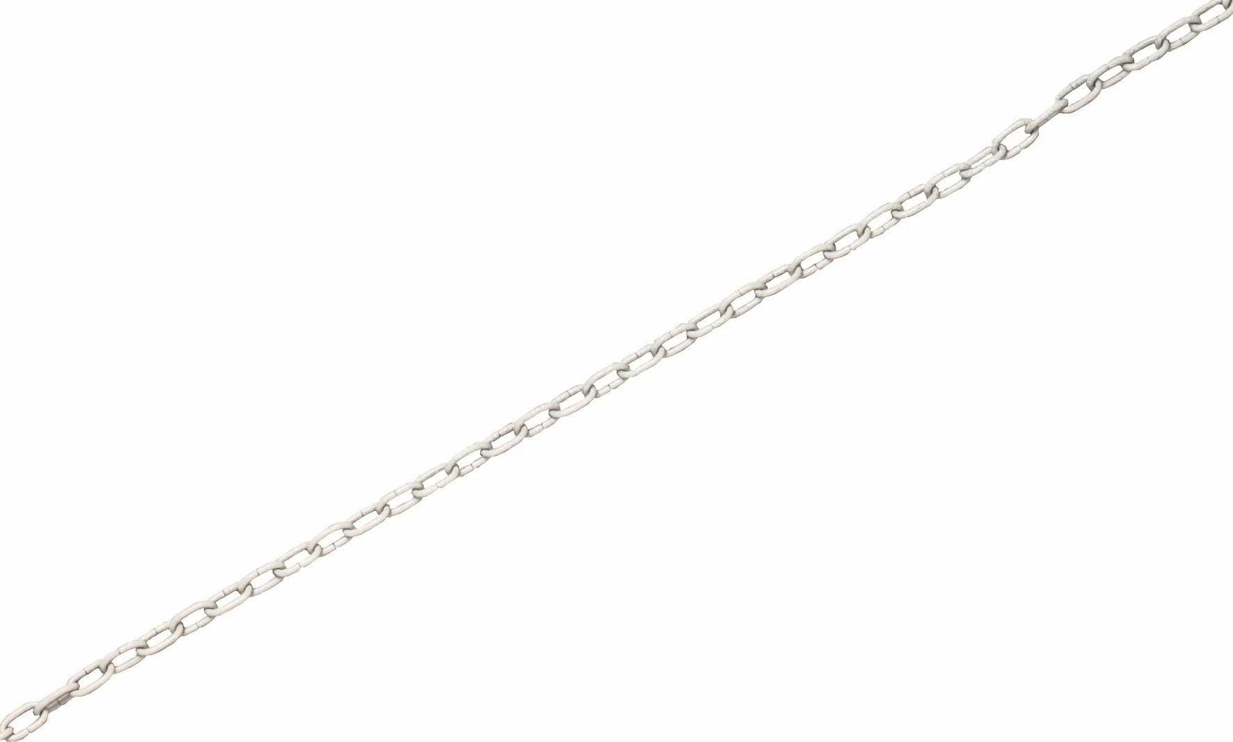 LUX-TOOLS Hodinový řetěz pozinkovaná ocel-bílá barva 1,6 mm - metráž LUX-TOOLS Hodinový řetěz pozinkovaná ocel-bílá barva 1,6 mm - metráž