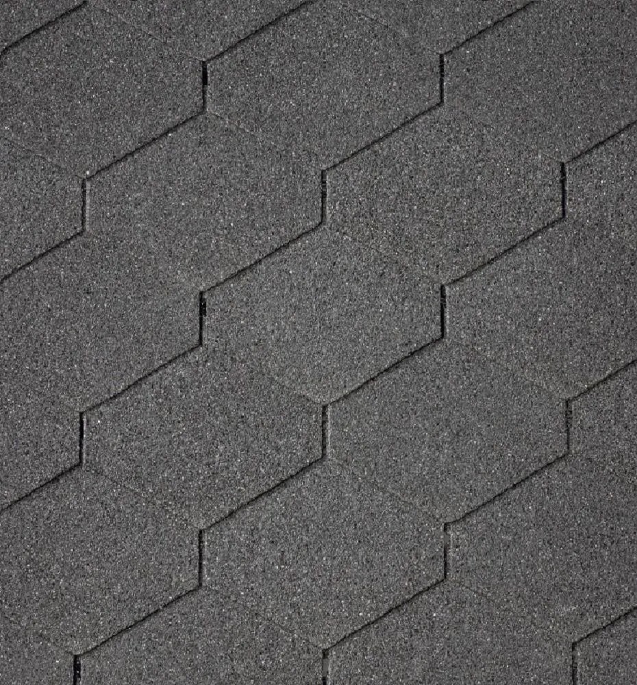 Onduline Asfaltový šindel Bardoline CLASSIC triangular, černý mix, 2 m2 Onduline Asfaltový šindel Bardoline CLASSIC triangular, černý mix, 2 m2