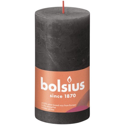 Bolsius Svíčka válcová Rustic Stormy Grey 68 x 130 mm Bolsius Svíčka válcová Rustic Stormy Grey 68 x 130 mm