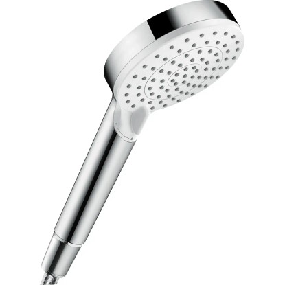 Hansgrohe Ruční sprcha Crometta Vario EcoSmart 6,7 l/min, bílá/chrom, pr. 100 mm Hansgrohe Ruční sprcha Crometta Vario EcoSmart 6,7 l/min, bílá/chrom, pr. 100 mm