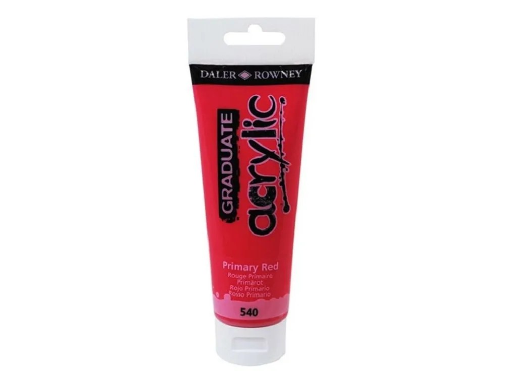 Daler Rowney Akrylová barva GRADUATE primární červená, 120 ml Daler Rowney Akrylová barva GRADUATE primární červená, 120 ml