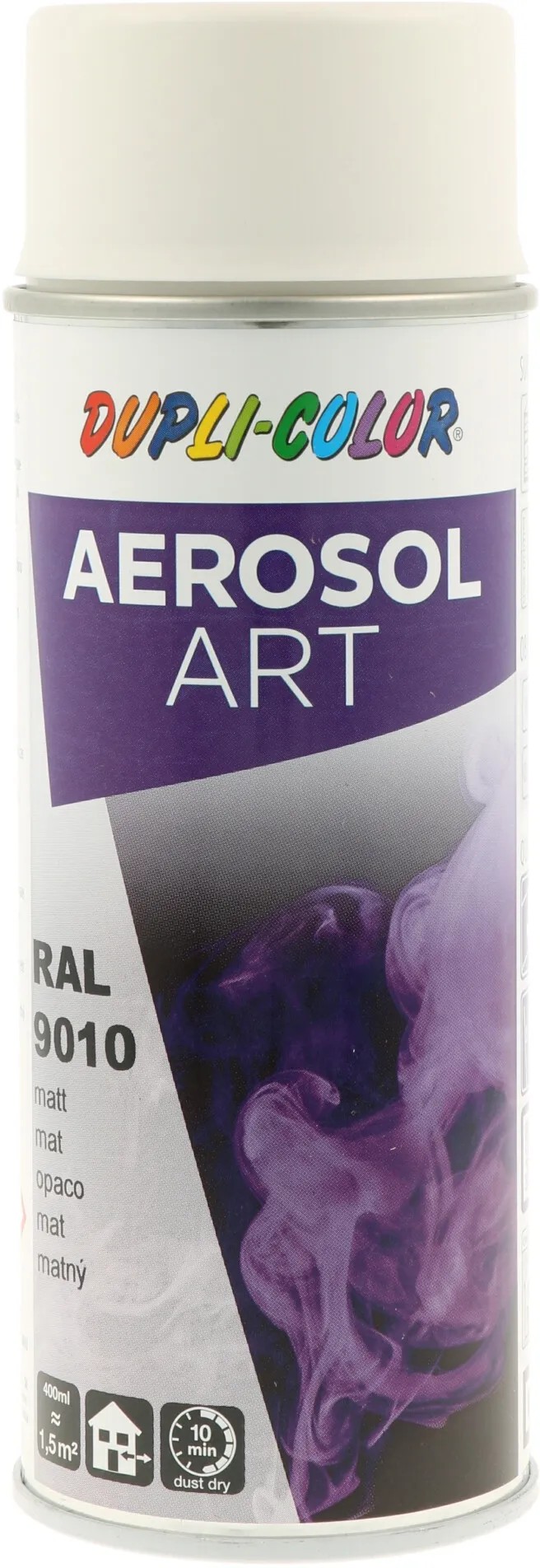 DUPLI-COLOR Lak ve spreji AEROSOL ART (9010) bílá matná 400 ml DUPLI-COLOR Lak ve spreji AEROSOL ART (9010) bílá matná 400 ml