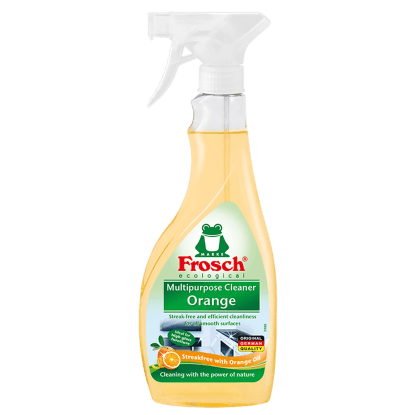 Frosch Multifunkční čistič na lesklé povrchy, pomeranč, 500 ml Frosch Multifunkční čistič na lesklé povrchy, pomeranč, 500 ml