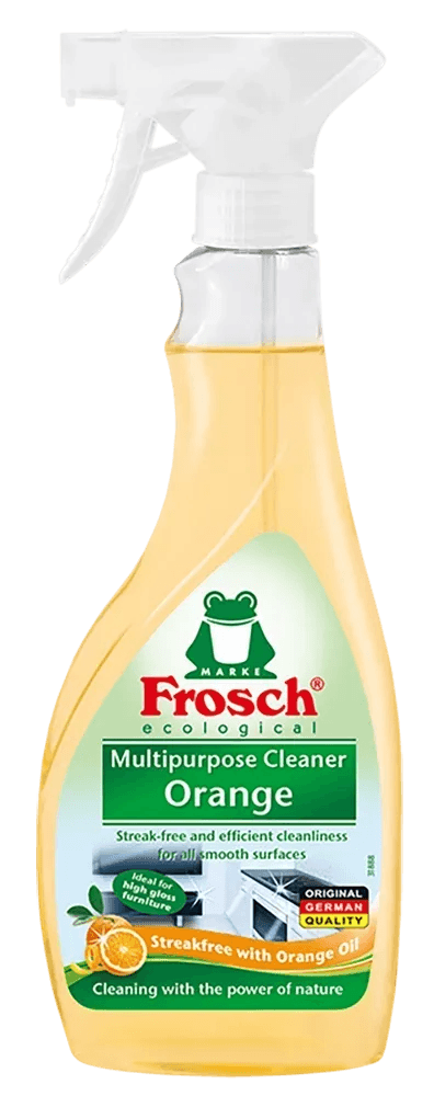 Frosch Multifunkční čistič na lesklé povrchy, pomeranč, 500 ml Frosch Multifunkční čistič na lesklé povrchy, pomeranč, 500 ml