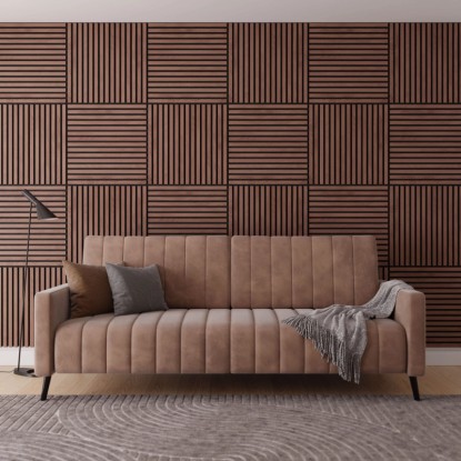Akustické panely na stěnu ořech, sada 2 ks, pro pohlcování zvuku a design stěn. Akustické panely na stěnu ořech, sada 2 ks, pro pohlcování zvuku a design stěn.