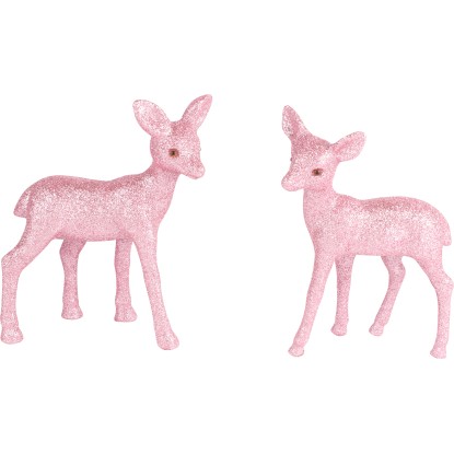 Boltze Home Dekorativní figurka srnky Nelle, růžová, 16 x 13 x 6 cm Boltze Home Dekorativní figurka srnky Nelle, růžová, 16 x 13 x 6 cm