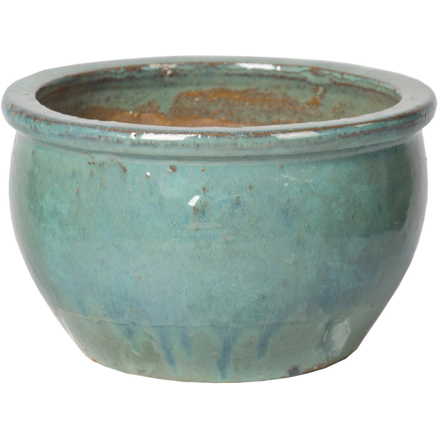 Mega Collections Květináč Glazed Bavaria zelená celadon pr. 47 x 28 cm Mega Collections Květináč Glazed Bavaria zelená celadon pr. 47 x 28 cm