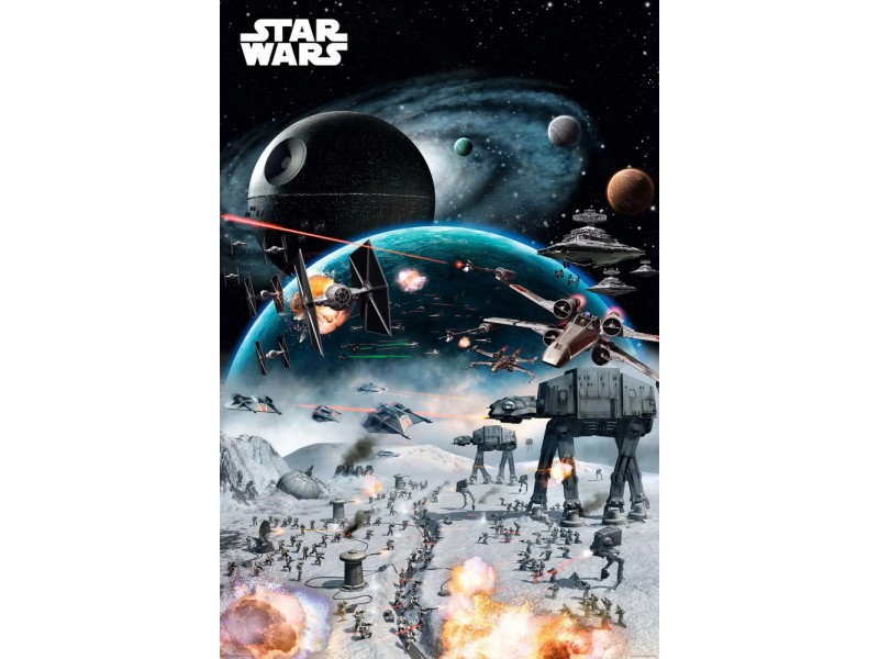 Maxiposter Cm X Cm Star Wars Battle Koupit V Obi