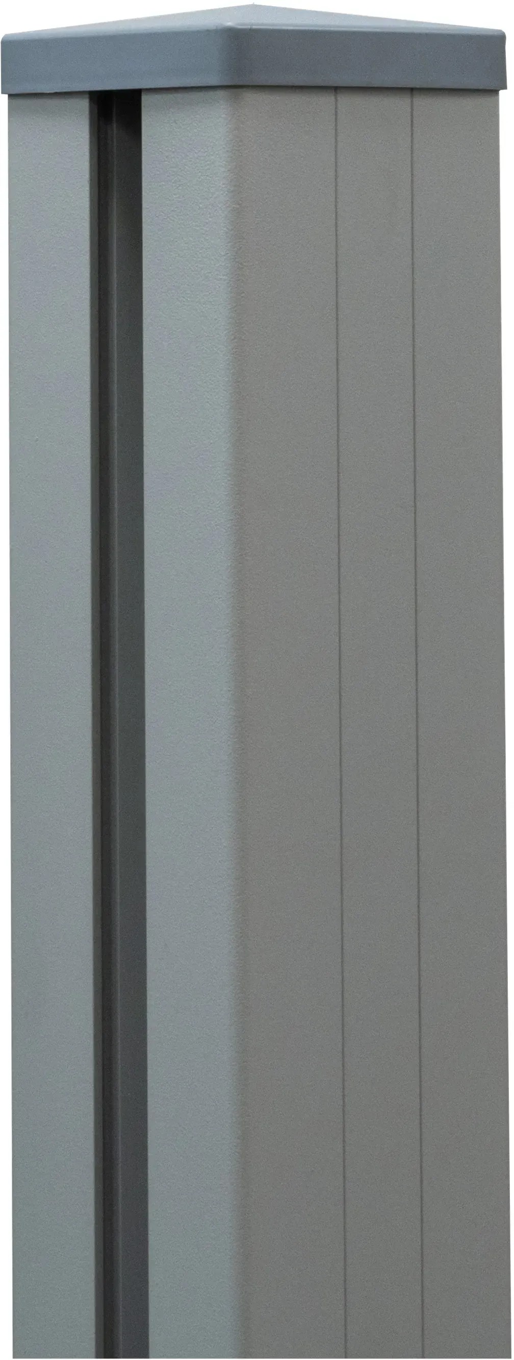 GroJaLumino Sloupek vč. krytky k zabetonování stříbroš. 9 x 9 x 150 cm GroJaLumino Sloupek vč. krytky k zabetonování stříbroš. 9 x 9 x 150 cm