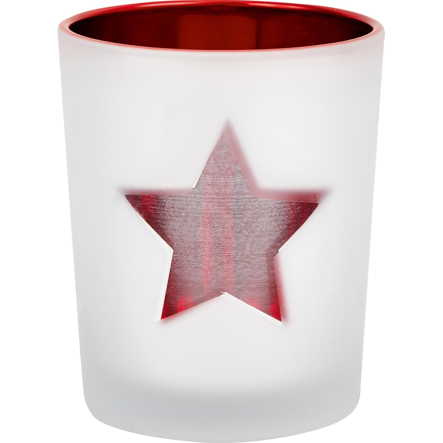 Skleněný svícen s motivem hvězdy, 6 x 5 x 5 cm Skleněný svícen s motivem hvězdy, 6 x 5 x 5 cm
