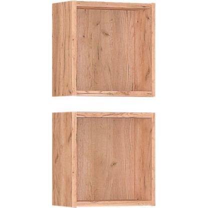 Astor Nástěnné koupelnové poličky Sven, světlý dub, 30 x 30 x 14,5 cm, 2 ks Astor Nástěnné koupelnové poličky Sven, světlý dub, 30 x 30 x 14,5 cm, 2 ks