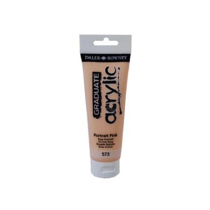 Daler Rowney Akrylová barva GRADUATE portrétová růžová, 120 ml Daler Rowney Akrylová barva GRADUATE portrétová růžová, 120 ml