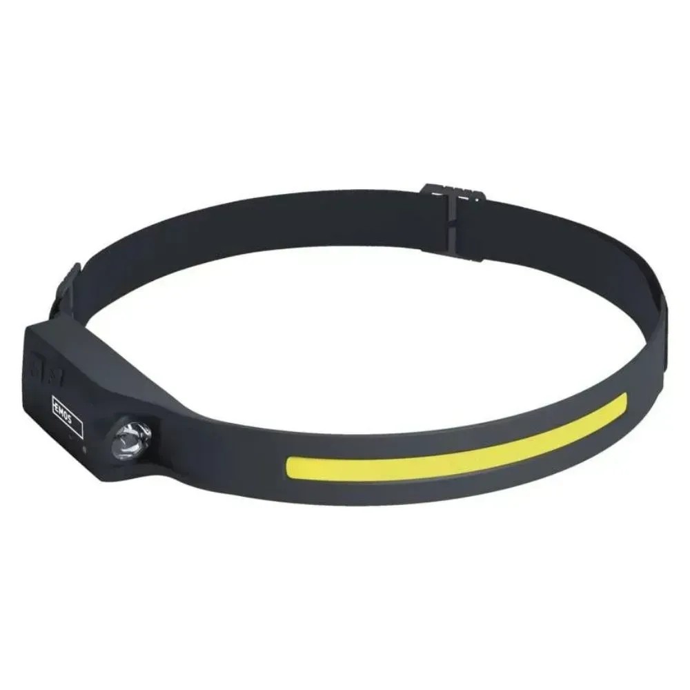 EMOS COB LED nabíjecí čelovka P3541, 380 lm, 30 m, Li-Pol 1200 mAh EMOS COB LED nabíjecí čelovka P3541, 380 lm, 30 m, Li-Pol 1200 mAh