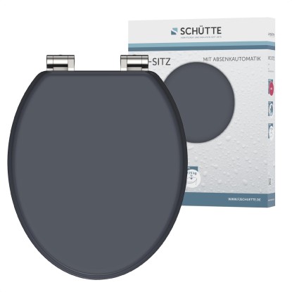 Eisl WC sedátko antracitové dřevěné jádro s automatickým sklápěním Eisl WC sedátko antracitové dřevěné jádro s automatickým sklápěním